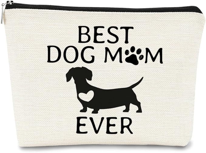 Dog Gifts for Dog Lovers & Moms - Birthday Gift, Makeup Bag for Women & Puppies