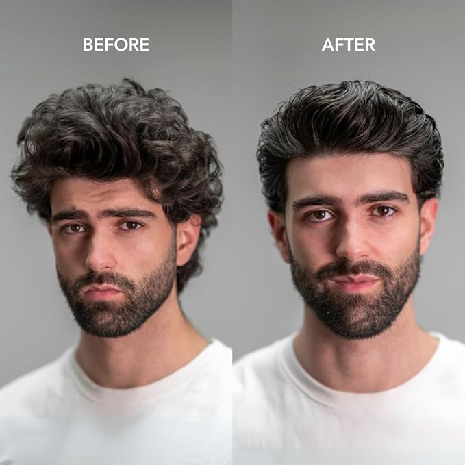 BLUMAAN Hydrating Hair Oil - Designed for Dry, Frizzy, Straight, or Curly Hair - 100% Natural Men's Hair Strengthening Oil - 60 ml / 2.0 oz