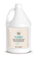 Soapbox Liquid Hand Soap & Body Wash, Sea Minerals & Blue Iris - Gentle, Moisturizing Hand & Body Cleanser, Vegan, Cruelty Free Hand Soap Refill for Bathroom, Kitchen, Professional Use - Gallon Size