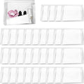 50 PCS Mini Clear Makeup Bag,Small Clear Zipper Pouch Travel Bag for Toiletries Plastic Cosmetic Organizer Waterproof，for Swimsuit Bikini Travel Vacation(8.6 x 6.8 x 2.2 Inch)