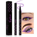 evpct 1Pcs Voilet Purple Glitter Glittering Diamond Shimmer Liquid Eyeliner Eye Makeup Pencil Set, Sparkle Shimmer Colored Eyeliner Pen Waterproof Smudge Proof Long Lasting High Pigmented 05#