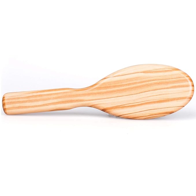 Fendrihan Oval Olivewood Pneumatic Hairbrush with Styling Pins 8.4" (Made in Germany)