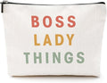 Boss Lady Gifts for Women Boss Gifts Makeup Bag Leadership Gifts Thank You Gifts Cosmetic Bag Zipper Pouch Promotion Appreciation Gifts for Coworkers Supervisor Manager Christmas Birthday Gifts