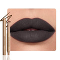 Matte Crayon Lip Liner Pencil, Black Lip Liners Lipstick For Women Halloween Birthday Party Wear, Plump Creamy Formula With Silicone Smudger for Define Contours & Sculpting Lip