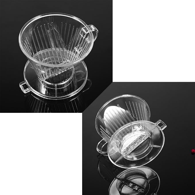 Rengue Transparent Reusable Coffee Filter, Cone Shape, Dishwasher Safe - Image 7