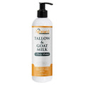 Tallow & Goat Milk Body Lotion for Sensitive Skin, Organic moisturizing Lotion - Soothes Dry skin, Goat Milk face and body Moisturizer - Handmade Tallow for skin cream (12 OZ, Unscented)