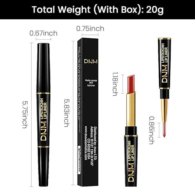 evpct 3Pcs Mauve Plum Red Purple Matte Lip Liner and Lipstick Combo Set Kit for Women, Neutral Magic Lipstick 24 Hours Original Lips Liner Pencil Stain Gloss Plumper Makeup Long Lasting Waterproof