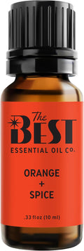 The Best Orange + Spice Essential Oil Blend- Premium Grade- 100% Pure & Natural for Aromatherapy, Diffuser, Spa, Massage, Air Freshener- 10 ml (.33 fl oz)
