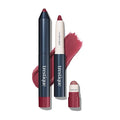 TRE'STIQUE Matte Lip Crayon, Matte Lipstick With Built-in Lip Gloss Balm, 2-in-1 Lip Liner Set With Lip Crayon and Lip Balm, Lipstick and Lip Gloss Kit (Belize Bordeaux Refillable)