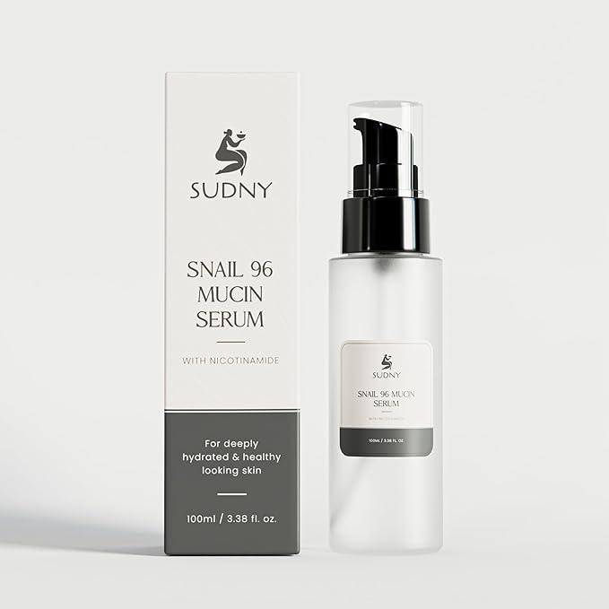 Snail Mucin 96% Repairing Essence with Niacinamide, Aloe Vera & Glycerin - Snail Mucin Serum to Hydrate & Repair Dull Skin & Fine Lines- Gentle Skincare Serums with Snail Serum for Everyday Care