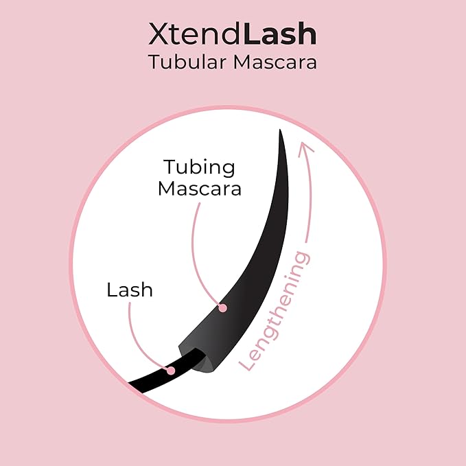 MCoBeauty - Xtendlash Tubing Mascara - Award Winning Black Mascara for Lifted, Defined Lashes - Richly Pigmented - Smudge Proof, Buildable Formula - Eye Makeup