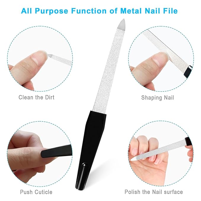 Toe Nail Clippers for Ingrown & Thick Toenails, 6PCS Professional Ingrown Toenail Removal Kit and Nail File & Toenail Lifter Pedicure Tools Kit for Seniors Gifts, Long Handle for Men