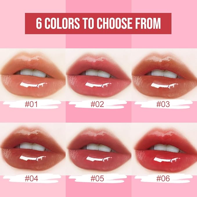 2-in-1 Dual Ended Lip Stain & Lip Oil – Long Lasting Waterproof Matte Lip Gloss with High Pigment, Non-Sticky Lip Tint, Hydrating Lip Oil for Moisturizing & Glossy Finish (05#, 1PCS)