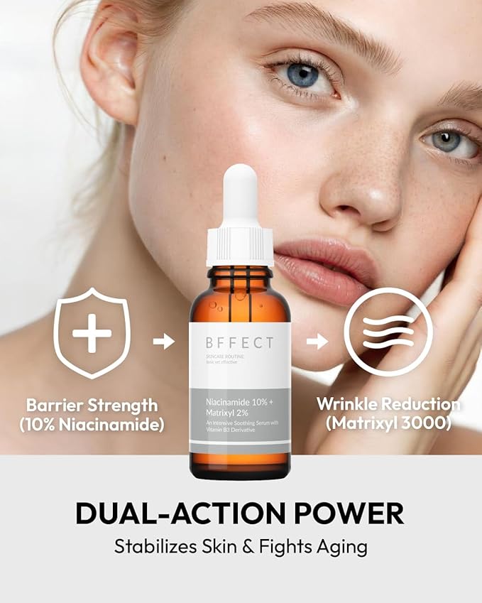 Niacinamide 10% + Matrixyl 3000 2% Serum - Strengthen & Repair Skin Barrier - For Sensitive & Oily Skin - 1 Fl Oz