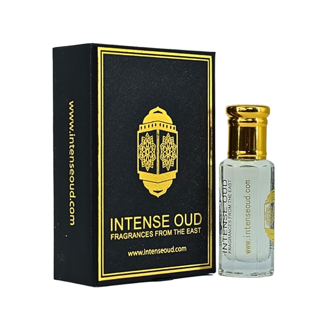 INTENSE OUD Twinking Sun Arabian Perfume Oil for Men & Women, Long Lasting Alcohol-Free Concentrated Fragrance, 12ml (0.40 oz) in Black Gift Box, Amber & Vanilla Notes
