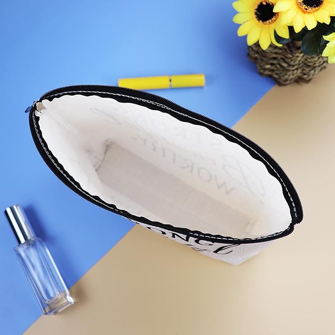 Inspirational Gifts for Women Inspirational Quote Makeup Bag Christmas Graduation Birthday Gifts for Friend Daughter Girl Wife Sister Aunt Coworker Cosmetic Bag Case Encouragement Gift Makeup Pouch