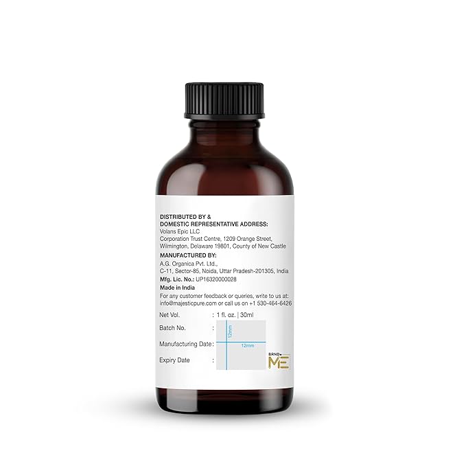 Majestic Pure Bergamot Essential Oil with Glass Dropper - 1 Fl Oz - 100% Pure and Natural Bergamot Oil - Premium Grade Essential Oils for Diffuser, Aromatherapy, Soap and Candle Making