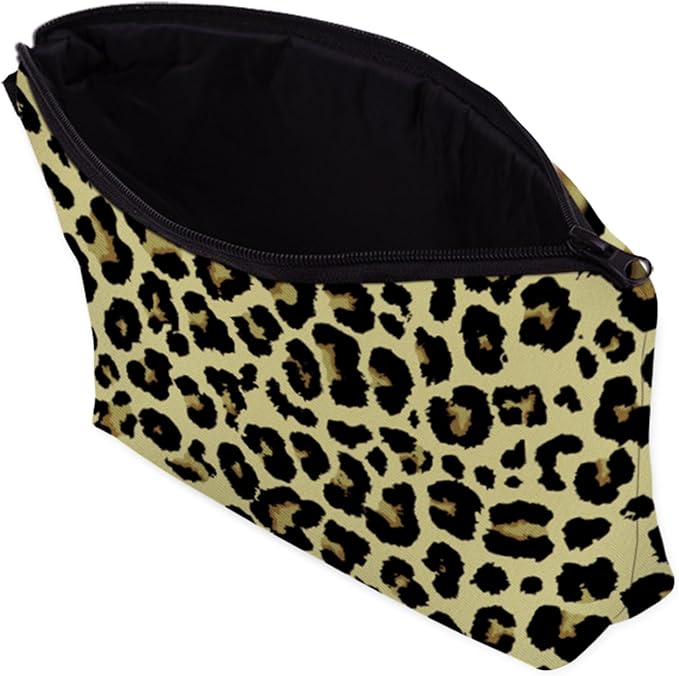 Cute Travel Makeup Bag Cosmetic Bag Small Pouch Gift for Women (Leopard Print)