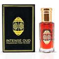 INTENSE OUD Gold Saffron Long Lasting Arabian Perfume Oils for Women 12ML (0.40 OZ) Fragrance Oil With Exotic Saffron, Amber & Sweet Vanilla Notes - Concentrated Perfume Oil in Black Gift Box