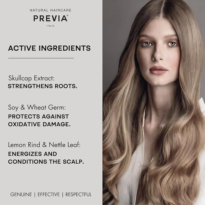 PREVIA Hair Regrowth Treatment | Formulated with Skullcap Extract, Soy & Wheat Germ | Clinically Proven Formula for Thicker & Stronger Hair | Pack of 3 (10x 0.10 Fl Oz)