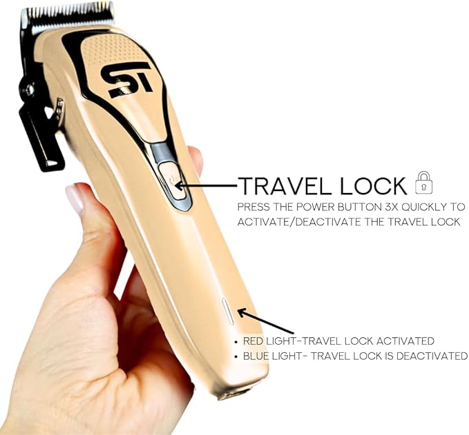 Supreme Trimmer Darkstar 72 Clipper with Magnetic Vector Motor | 180 Min Run Time, 9000 RPM Barber Hair Clipper | Low Noise, Professional Clipper DLC Blades | STC72