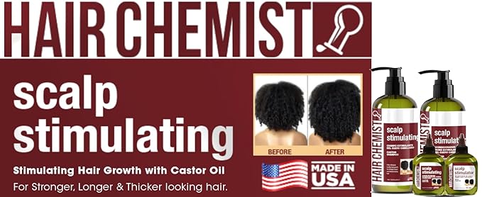 Hair Chemist Scalp Stimulating Castor Oil Shampoo 33.8 oz. - Castor Oil Hair Shampoo