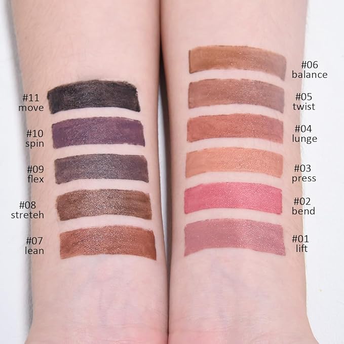 SUAKE Plump Matt Lipstick Lipliner Pencil Pack,Waterproof Crayon with Silicone Smudger for Define Contours & Sculpting Lip, Longwear Moisture Smooth Creamy Formula for Lip Makeup-05 Chocolate