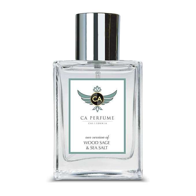 CA Perfume Impression of Wood Sage & Sea Salt for Women and Men Long Lasting Unisex Fragrance Eau De Parfum 1.7 Fl Oz 50ml