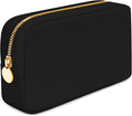DANCOUR Nylon Makeup Bags for Women Large Preppy Travel Toiletry Pouch Cosmetic Bag Makeup Organizer