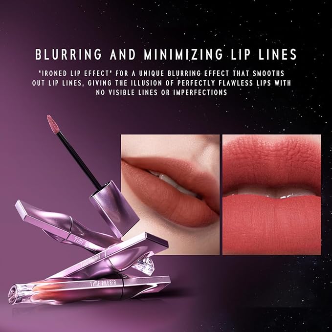 NEBULA VELVET LIP CREAM-Long Lasting Lip Stain, Waterproof and Transferproof Lip Tint, Matte Finish, Smooth Out Lip Lines, Lightweight & High Coverage, Stocking Stuffers (01 CORDELIA)
