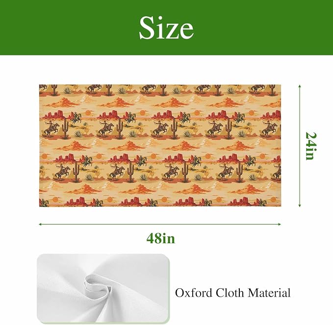 Tropical Plant Cactus Fluorescent Light Covers 3 Pack Western Cowboy Horse - Image 5