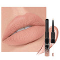 evpct 1Pcs Bright Pure Nude Pink Matte Lip Liner and Liquid Lipstick Stain Makeup Set for Women, Nude Long Lasting Smudge Proof Lipstick labiales matte mate larga duracion listip 24 hours originales