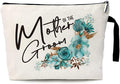 ZHANTUONE Mother of the Groom Funny Wedding Cosmetic Bag, for Travel Toiletry Zipper Storage Pouch Makeup Bag, Wedding Party Gifts, Mother of the Groom Gifts, Party Cosmetic Bag