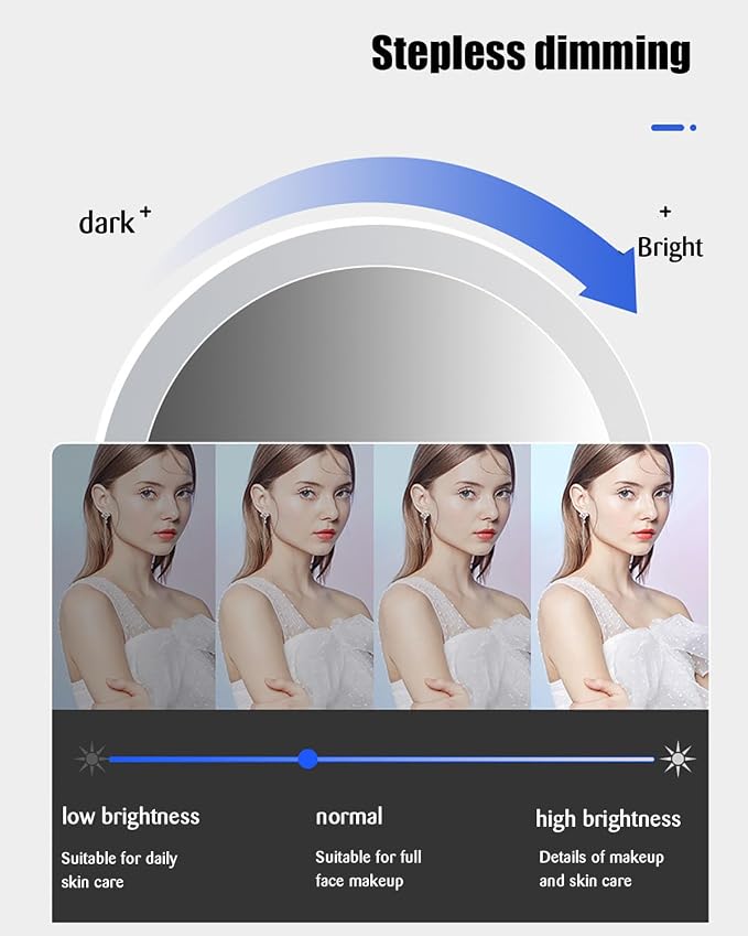 JSLJDM 800 mm Illuminated Backlit LED Bathroom Mirror, Wall Mounted - Image 4
