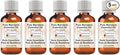 Greenwood Essential Pure Mandarin Essential Oil (Citrus reticulata) Steam Distilled (Pack of Five) 100ml X 5(16.9 oz)