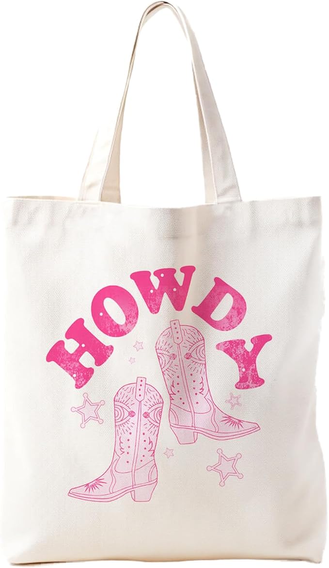 Cowgirl Western Tote Bag For Women, Cute Tote Bags, Cowgirl Accessories for Women, Western Gift