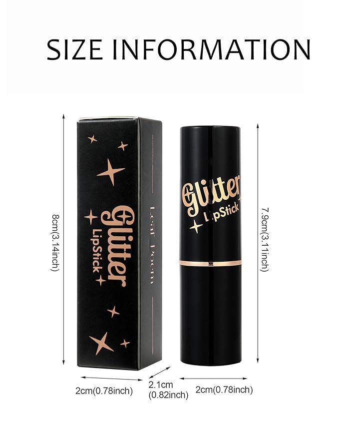Metallic Glitter Lipstick Matte Long Lasting Nude Pink Lip Gloss for Women,Shimmer Diamond Sparkling Shiny Lip Stick Waterproof Lipgloss Lipstick,High Pigmented Tinted Red Lipstain Lipcolor Makeup-01