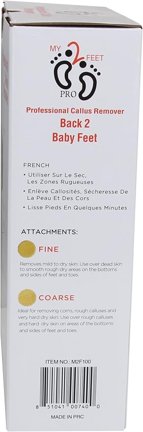 My2Feet Professional Electric Callus Remover+Replacement Disks, White