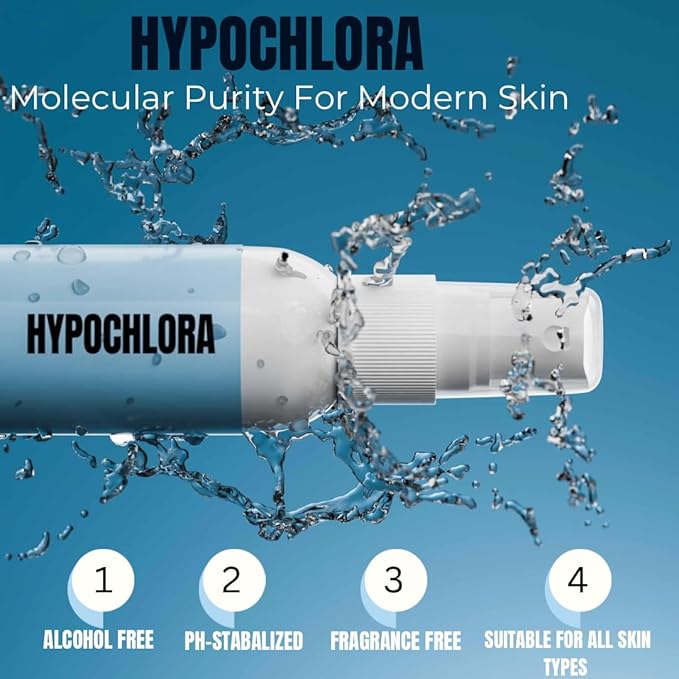 Hypochlorous Acid Face Mist – Gentle Facial Spray for Hydration & Soothing, Alcohol-Free Daily Skincare Refreshing Mist, Sensitive Skin Safe, 4 fl oz