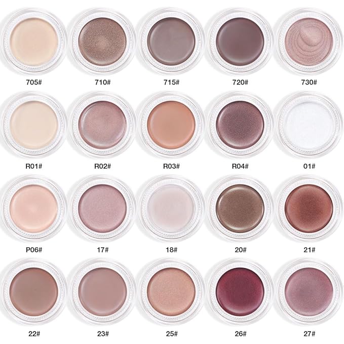 Cream Glitter Purity Shimmer Metallic Eyeshadow Palette Makeup, Natural Single Mini Instant Holographic Eyeshadow For Women, Sombras Crema Para Ojos, Talc, Paraben & Cruelty Free, P06