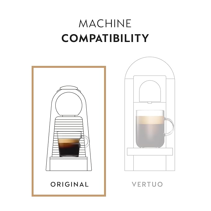 Nespresso Capsules Original Line, Cioccolato, Medium Roast Espresso Coffee, 50 Count Espresso Coffee Pods