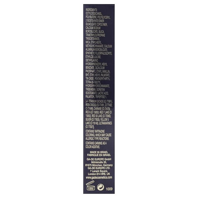 GA-DE Crystal Lights Lip Gloss, 829 - Enriched with Light-Reflecting Crystal Pearls - Smooth Silky, Rich Color - Moisturizes and Adds Shine - 0.2 oz