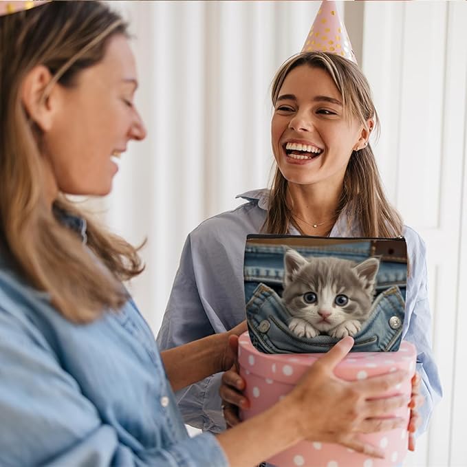 Cute Cat Makeup Bag, Large Capacity Travel Makeup Case Cosmetic Bags for Women, Portable Pouch Purse Travel Essentials Toiletries Accessories, Christmas Birthday Gifts for Women