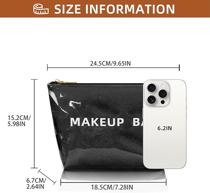Makeup Bag for Women, Portable Waterproof Cute Cosmetic Bags, Skincare Makeup Case Pouch with Zipper for Daily Use, Travel