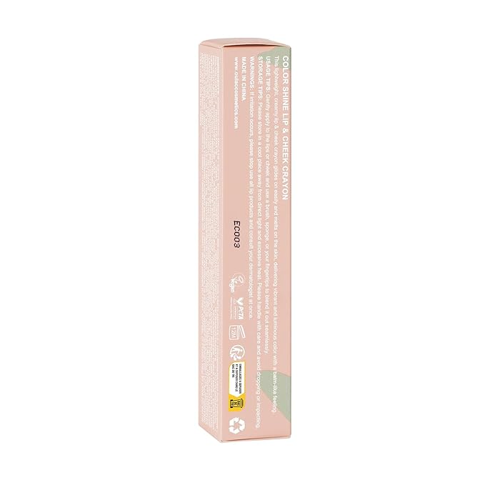 Oulac Coral Red Lipstick - Moisturizing Lipstick Tinted Lip Balm for Dry Lips | Vibrant Bright Red Lip Crayon & Blush - Lip Colour and Cheeks Makeup | 2.48g, Bloom Bloom (03)