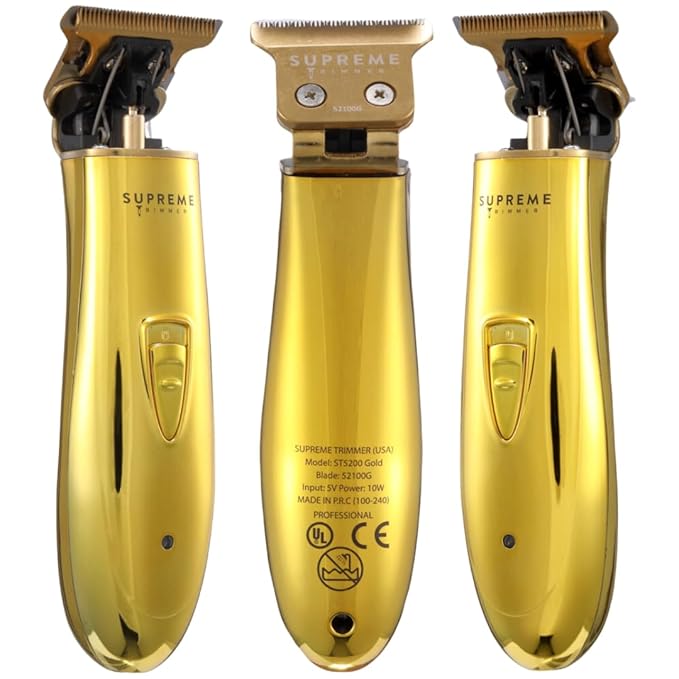 Supreme Trimmer T Shaper Men’s Barber Trimmer | 90 Min Run Time, Low Noise & Vibration | Liner Trimmer for Sensitive Skin, Autistic Kids & Elderly | ST5200