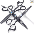 6/7/8/9-inch professional hair clipper set, stainless steel sharp hair clippers, hairdresser specific scissor((6+7) inches, 3 pieces)