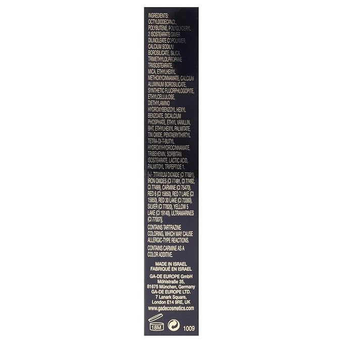GA-DE Crystal Lights Lip Gloss, 508 - Enriched with Light-Reflecting Crystal Pearls - Smooth, Silky, Rich Color - Moisturizes and Adds Shine - 0.2 oz