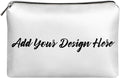 COEQINE Custom Leather Cosmetic Bag for Women 5x7 Inch Travel Makeup Bags Organizer Easy To Clean Cosmetic Pouch for Party Travel Case Gifts for Her Sister