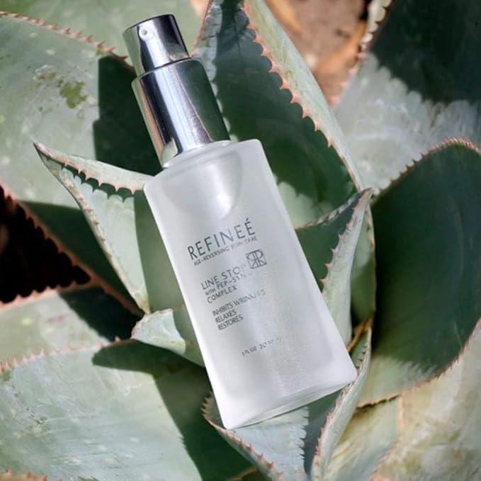 Refinee Skin Care Fine Line Stop, Wrinkle Anti-aging Treatment 1 Ounce Face Serum